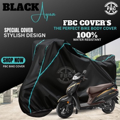 FBC Waterproof Two Wheeler Cover for Honda(Activa 6G, Black)