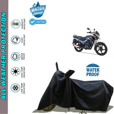 AutoGalaxy Waterproof Two Wheeler Cover for TVS(Star City Plus BS6, Black)