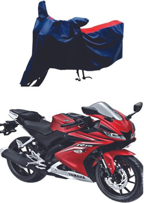 AutoGalaxy Waterproof Two Wheeler Cover for Yamaha(R15 V3, Red, Blue)