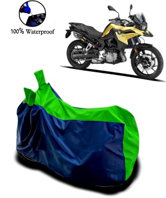 Autofly Waterproof Two Wheeler Cover for BMW(F 750 GS, Blue, Green)