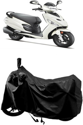 AutoKick Two Wheeler Cover for Hero(Electric Dash BS6, Black)
