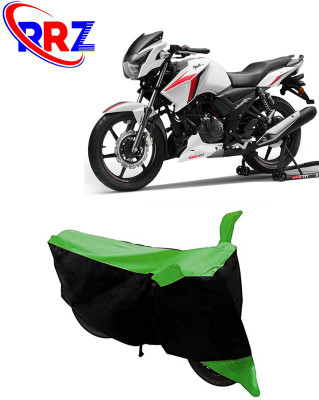 RRZ Waterproof Two Wheeler Cover for TVS(Apache RTR 160, Black, Green)