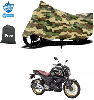 CODOKI Waterproof Two Wheeler Cover for Yamaha(FZ S FI New, Yellow)