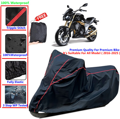 SThanaveX Waterproof Two Wheeler Cover for Mahindra(Mojo UT 300, Black)