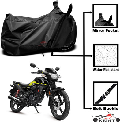 KEDIT Two Wheeler Cover for Universal For Bike(SP 125, Black)