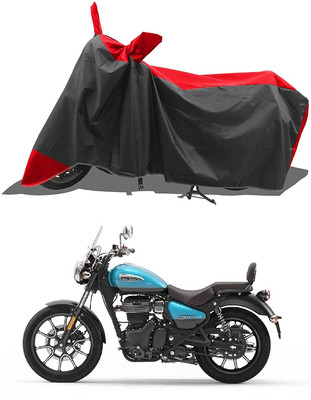 KEDIT Two Wheeler Cover for Royal Enfield(Meteor 350, Red)