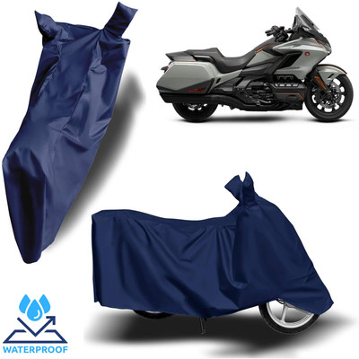 Autoinnovation Waterproof Two Wheeler Cover for Honda(Gold Wing, Blue)