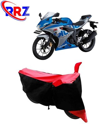 RRZ Waterproof Two Wheeler Cover for Suzuki(GSX R150, Black, Red)