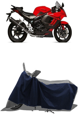SUGASHRI Waterproof Two Wheeler Cover for Hyosung(GT650R, Grey, Blue)