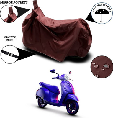 AASHTIK MART Two Wheeler Cover for Bajaj(Chetak, Maroon)