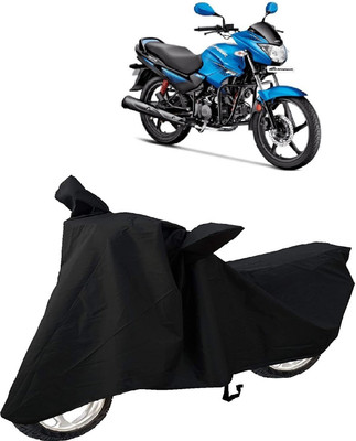 MMSSTAR Waterproof Two Wheeler Cover for Hero(Glamour, Black)