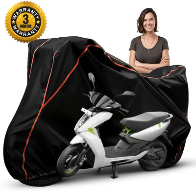CoverX Waterproof Two Wheeler Cover for Ather(450 X, Black, Red)