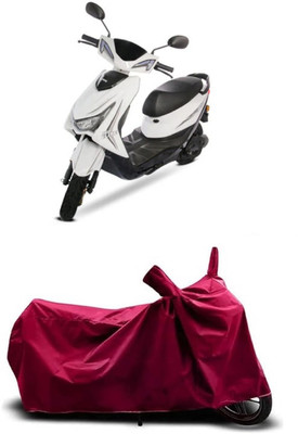 Coxtor Waterproof Two Wheeler Cover for Ampere(Reo Elite BS6, Maroon)