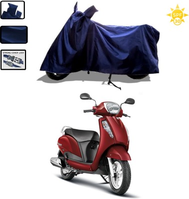 WMIZEXA Waterproof Two Wheeler Cover for Suzuki(Access 125, Blue)