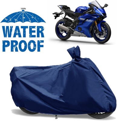 AutoGalaxy Waterproof Two Wheeler Cover for Yamaha(YZF R25, Blue)