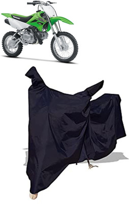 Amexride Two Wheeler Cover for Kawasaki(KLX 110, Black)