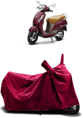 KEDIT Two Wheeler Cover for Suzuki(New Access 125, Maroon)