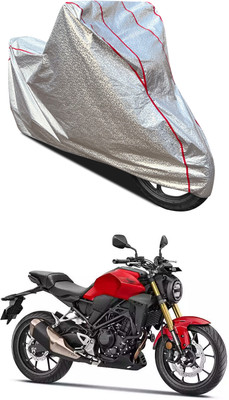 PAGORA Waterproof Two Wheeler Cover for Honda(CB300R, Silver)