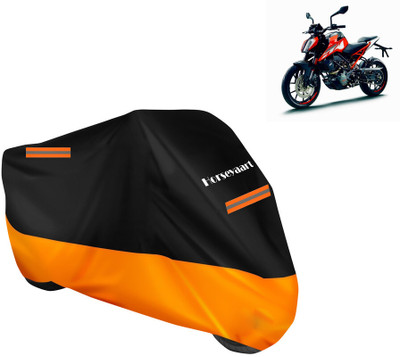 Horseyaart Waterproof Two Wheeler Cover for KTM(125 Duke, Orange)