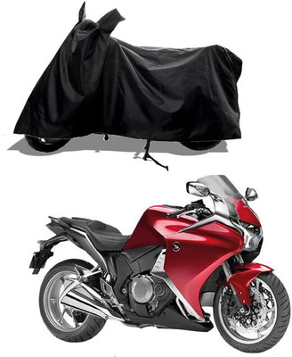GROFATIK Two Wheeler Cover for Honda(VFR 1200F, Black)