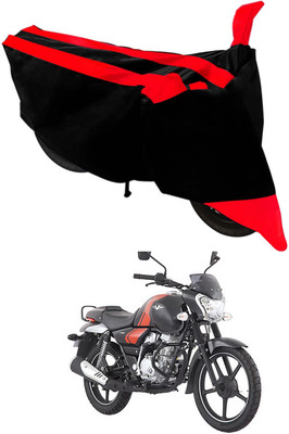 MMSSTAR Waterproof Two Wheeler Cover for Bajaj(V12, Red, Black)