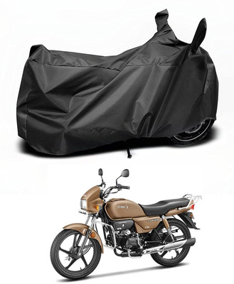AJSTAR Waterproof Two Wheeler Cover for Hero(Splendor Plus, Black)