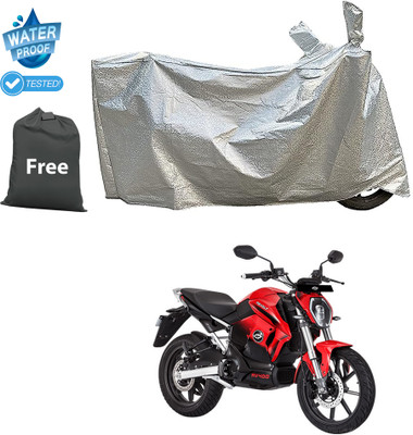 CODOKI Waterproof Two Wheeler Cover for Revolt(RV 400, Silver)