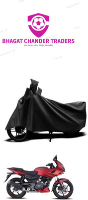bhagat chander traders Waterproof Two Wheeler Cover for Bajaj(Pulsar 220 DTS-i, Black)