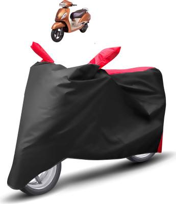 Caronix Two Wheeler Cover for TVS(Jupiter, Red)