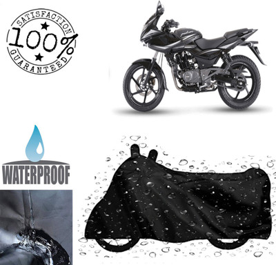ROYAL AUTO MART Waterproof Two Wheeler Cover for Bajaj(Pulsar 220F, Black)