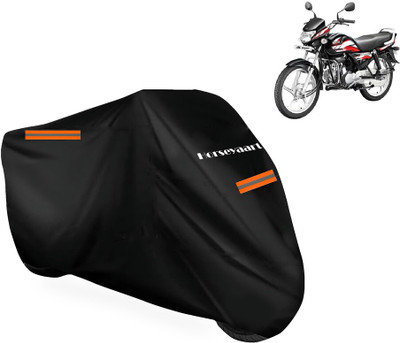 Horseyaart Waterproof Two Wheeler Cover for Hero(MotoCorp HF Deluxe, Black)