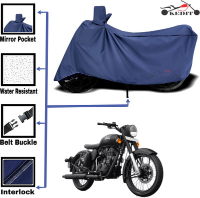 AASHTIK MART Two Wheeler Cover for Royal Enfield(Beat, Blue)