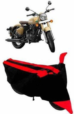 SK AUTO Waterproof Two Wheeler Cover for Royal Enfield(Bullet 350, Red)