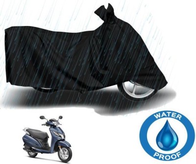 RAAMKM Waterproof Two Wheeler Cover for Hero, Honda(Star Euro 200, Black)