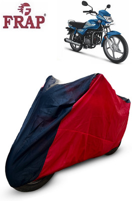 Frap Two Wheeler Cover for Hero(MotoCorp HF Deluxe, Red, Black)