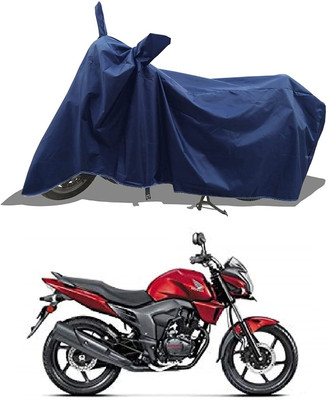 AASHTIK MART Two Wheeler Cover for Honda(CB Trigger, Blue)