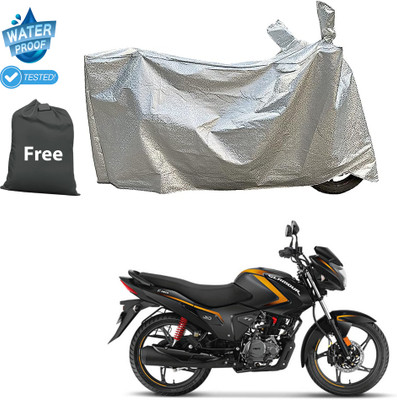 PAGORA Waterproof Two Wheeler Cover for Hero(Glamour FI, Silver)