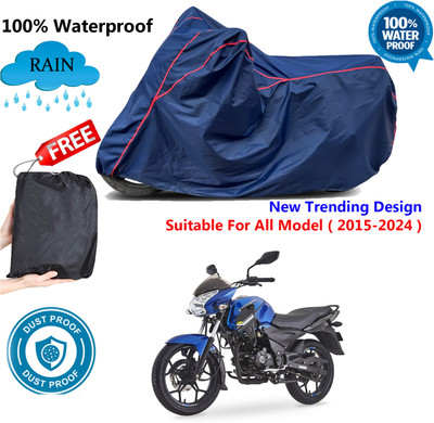 OliverX Waterproof Two Wheeler Cover for Bajaj(Discover, Blue, Red)