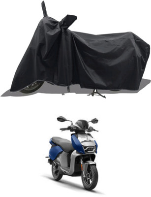 RAQTRO Waterproof Two Wheeler Cover for Hero Electric(Electric Scooter, Black)