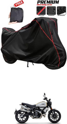 DeepShakshi AUTOMOTIVE Two Wheeler Cover for Ducati(Scrambler 1100, Black)