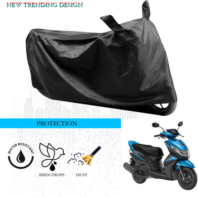 ANTHUB Waterproof Two Wheeler Cover for Yamaha(Ray Z, Black)
