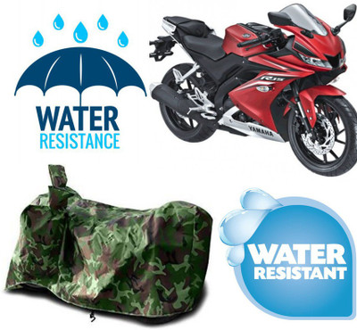 AUTOCAD Waterproof Two Wheeler Cover for Yamaha(YZF-R15 V2 BS6, Green)