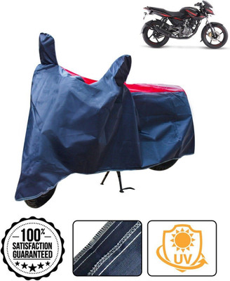 DeepShakshi AUTOMOTIVE Waterproof Two Wheeler Cover for Bajaj(Pulsar 135 LS DTS-i, Red, Blue)