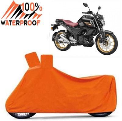 Autoinnovation Waterproof Two Wheeler Cover for Yamaha(FZ 25, Orange)