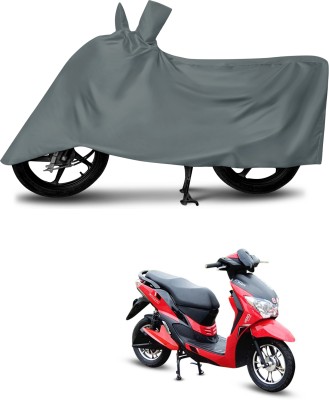 MMSSTAR Waterproof Two Wheeler Cover for Hero(Electric Dash, Grey)