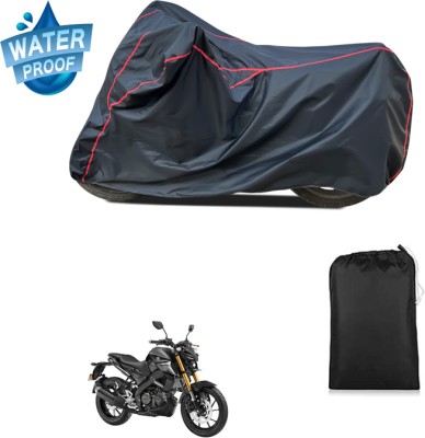 GOSHIV-car and bike accessories Waterproof Two Wheeler Cover for Yamaha(MT 15 New, Black)