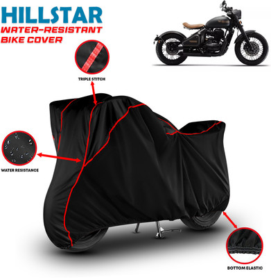 HILLSTAR Waterproof Two Wheeler Cover for JAWA(Perak, Black, Red)