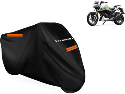 Horseyaart Waterproof Two Wheeler Cover for TVS(Apache RTR 200 Fi E100, Black)