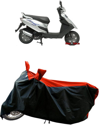 KEDIT Two Wheeler Cover for Bajaj(Kristal, Red, Black)