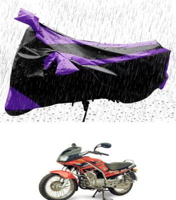 RONISH Waterproof Two Wheeler Cover for Kinetic(GF 170, Purple, Black)